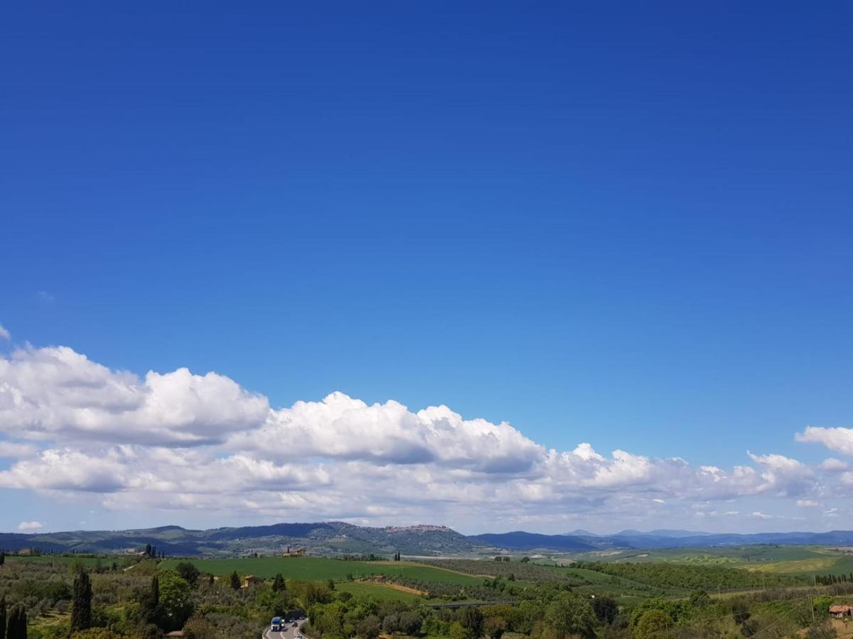 Casa Per L'Osticcio Vista Sulla Val D'Orcia Lägenhet Montalcino Exteriör bild