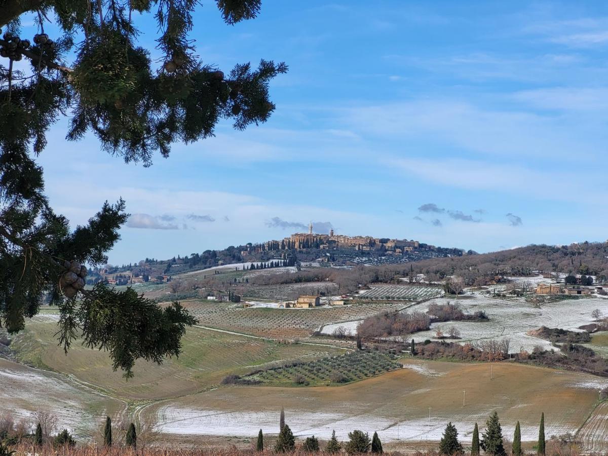 Casa Per L'Osticcio Vista Sulla Val D'Orcia Lägenhet Montalcino Exteriör bild