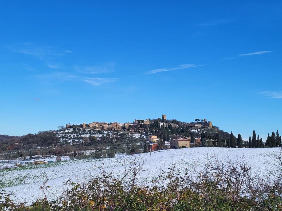 Casa Per L'Osticcio Vista Sulla Val D'Orcia Lägenhet Montalcino Exteriör bild