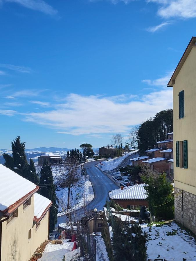 Casa Per L'Osticcio Vista Sulla Val D'Orcia Lägenhet Montalcino Exteriör bild