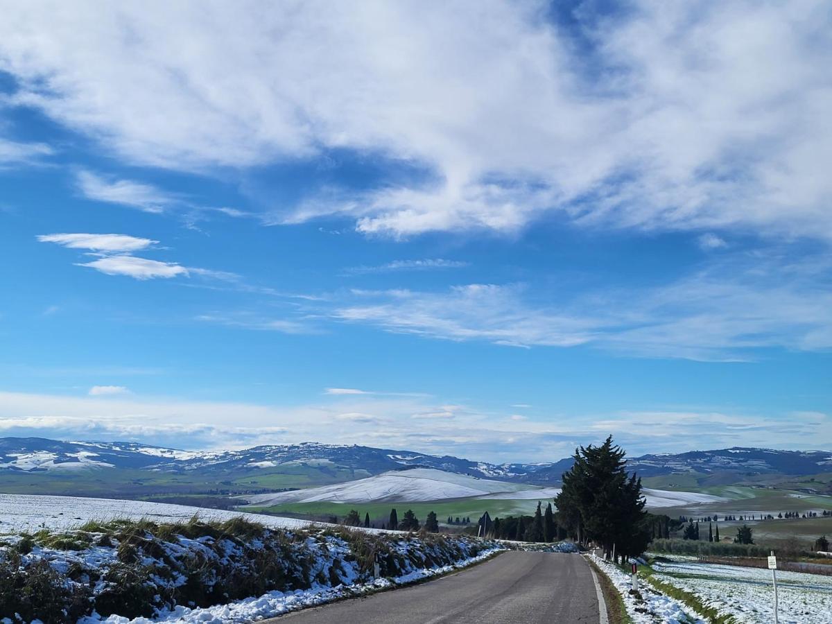 Casa Per L'Osticcio Vista Sulla Val D'Orcia Lägenhet Montalcino Exteriör bild