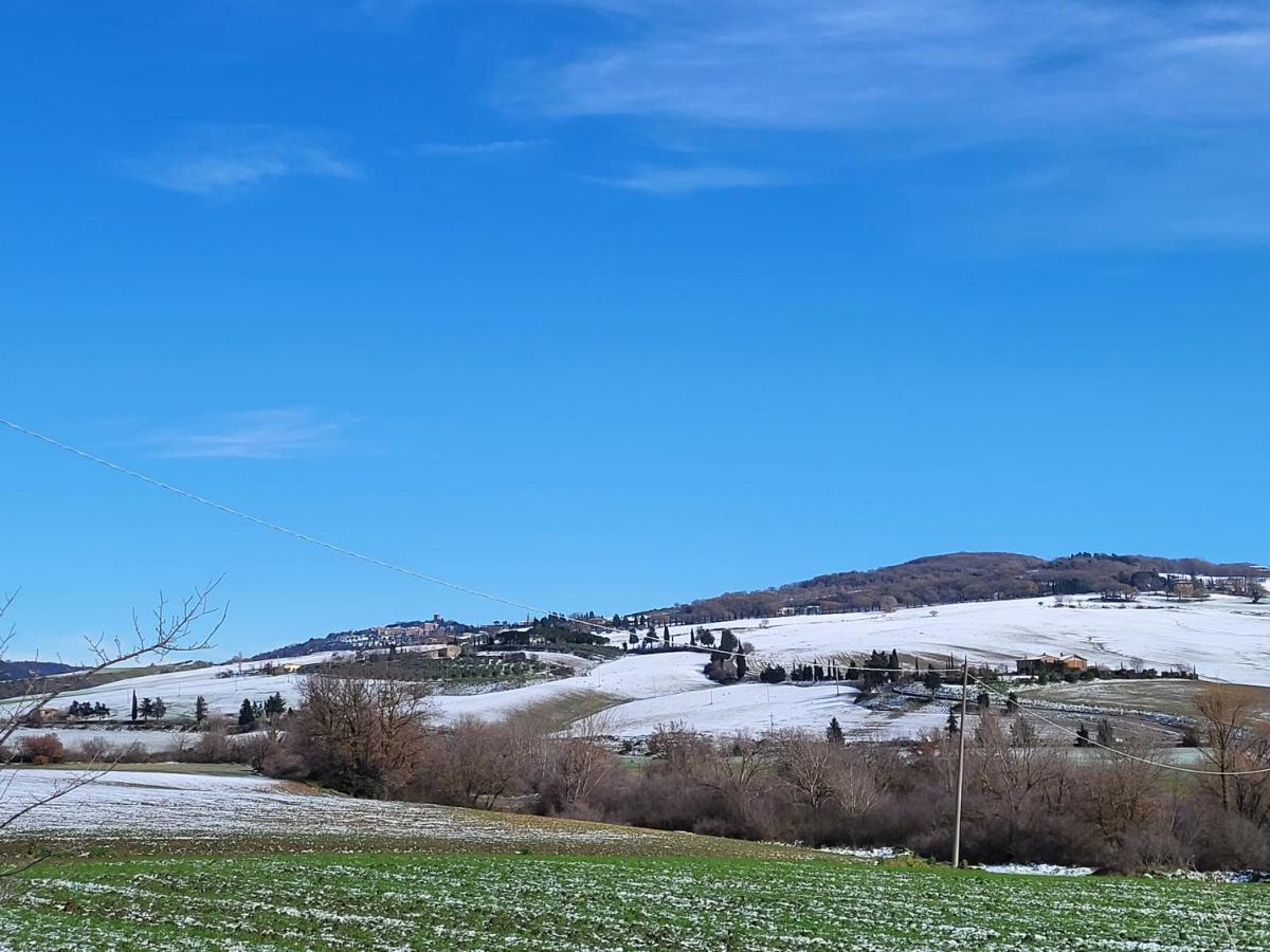 Casa Per L'Osticcio Vista Sulla Val D'Orcia Lägenhet Montalcino Exteriör bild